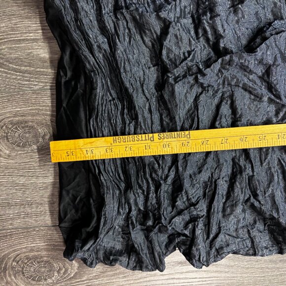 Sarah Picini Avant Garde Crinkle Dress Navy Designer Italy 3 - Picture 9 of 10